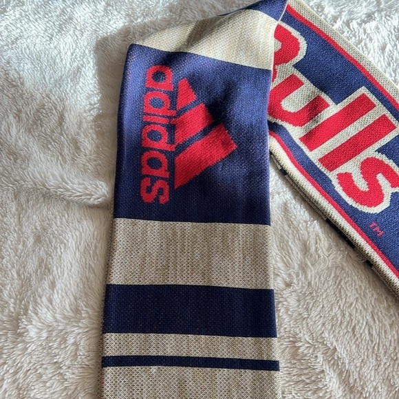 Adidas MLS Red Bulls Bull New York Soccer Scarf - Picture 8 of 8